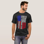 Amerikaanse vlag Malta vlag Beste man uit de hele T-shirt (Voorkant volledig)