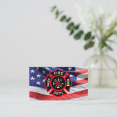 Amerikaanse vlag Maltese kruis Visitekaartje (Staand voorkant)