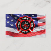 Amerikaanse vlag Maltese kruis Visitekaartje (Voorkant)