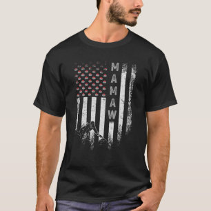 Amerikaanse vlag Mamaw Curler Sil T-shirt