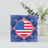 Amerikaanse vlag Mandelbrot Kaart (Staand voorkant)