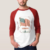Amerikaanse vlag Mannen Shirt (Voorkant)