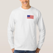 Amerikaanse vlag Mannen Shirt met lange hoes (Voorkant)