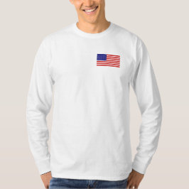 Amerikaanse vlag Mannen Shirt met lange hoes