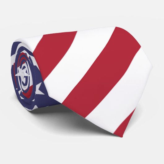 Amerikaanse vlag Mannen Stropdas (Opgerold)