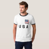 Amerikaanse vlag Mannen T-shirt (Voorkant volledig)