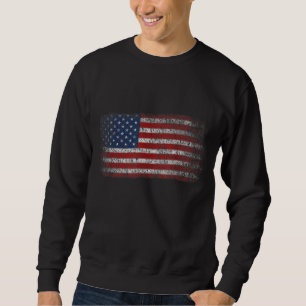 Amerikaanse vlag Mannen Vrouwen 4 juli VS Fl. Trui