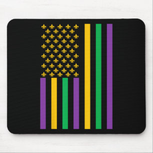Amerikaanse vlag Mardi Gras Mardi Gras Crawfish Ou Muismat