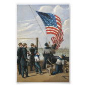 Amerikaanse Vlag Marine Schilderkunst Foto Afdruk (Voorkant)