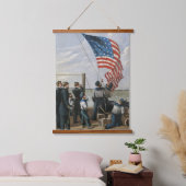Amerikaanse Vlag  Marine Schilderkunst Hangend Wandkleed (Slaapkamer)