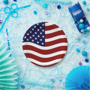 Amerikaanse vlag Mark 7" Partij Borden – USA Pride Papieren Bordje