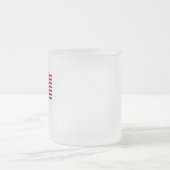 Amerikaanse vlag matglas koffiemok (Center)