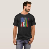 Amerikaanse vlag Mauritius vlag beste oma ooit fam T-shirt (Voorkant volledig)