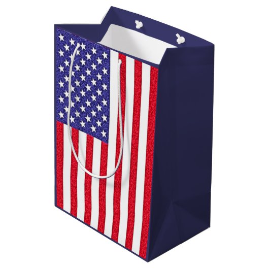 Amerikaanse vlag medium cadeauzakje (Achterkant Gekanteld)