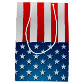 Amerikaanse vlag medium cadeauzakje (Achterkant)