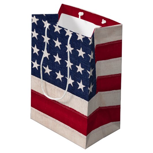  Amerikaanse vlag Medium Cadeauzakje (Achterkant Gekanteld)