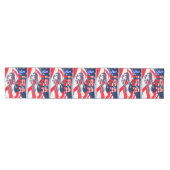 Amerikaanse vlag medium tafelloper (Horizontaal)