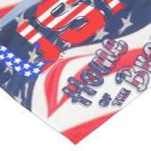 Amerikaanse vlag medium tafelloper (Hoek)