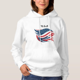Amerikaanse vlag meisje hoodie