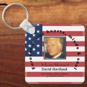 Amerikaanse vlag Memorial Sleutelhanger HAMbWG (Voorkant)