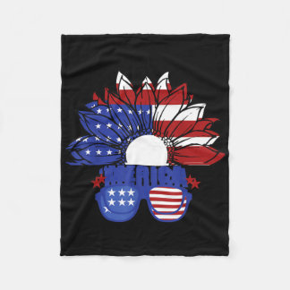 Amerikaanse vlag Merica 4 juli Onafhankelijkheidsd Fleece Deken