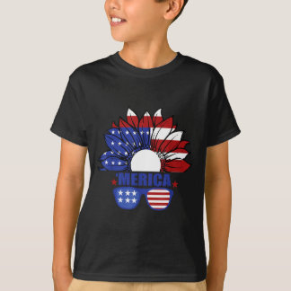 Amerikaanse vlag Merica 4 juli Onafhankelijkheidsd T-shirt
