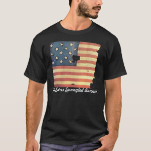 Amerikaanse vlag met 15 sterren - Star Spangled ba T-shirt