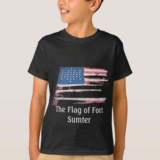 Amerikaanse vlag met 33 sterren - Fort Sumter T-shirt (Voorkant)