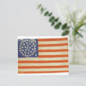 Amerikaanse vlag met 38 sterren briefkaart (Staand voorkant)