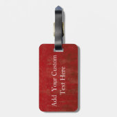 Amerikaanse vlag met aangepaste tekst Bagagelabel (Achterkant verticaal)