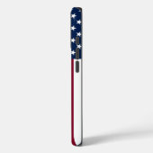 Amerikaanse vlag met aangepaste tekst Case-Mate iPhone case (Achterkant / Links)