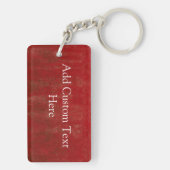 Amerikaanse vlag met aangepaste tekst Sleutelhanger (achterkant)