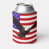 Amerikaanse vlag met adelaar VS Blikjeskoeler (Blikje Achterkant)