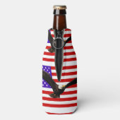 Amerikaanse vlag met adelaar VS Flesjeskoeler (Fles Achterkant)