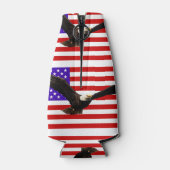 Amerikaanse vlag met adelaar VS Flesjeskoeler (Achterkant)