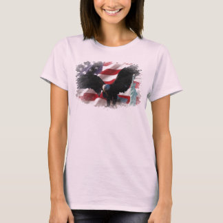 Amerikaanse vlag met American Eagle & Lady Liberty T-shirt