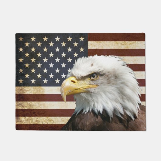 Amerikaanse vlag met Amerikaanse adelaar Deurmat (Voorkant)