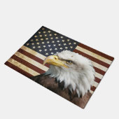 Amerikaanse vlag met Amerikaanse adelaar Deurmat (Schuin)