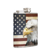 Amerikaanse vlag met Amerikaanse adelaar Heupfles (Rechts)