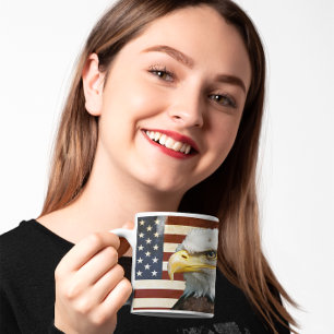  Amerikaanse vlag met Amerikaanse adelaar Koffiemok