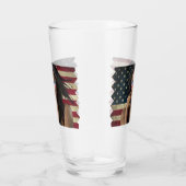 Amerikaanse vlag met Amerikaanse vlag Glas (Rechts)