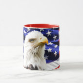 Amerikaanse vlag met Amerikaanse zeearend Mok (Midden)