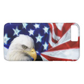 Amerikaanse vlag met Amerikaanse zeearend patriott Case-Mate iPhone Case (Achterkant (Horizontaal))