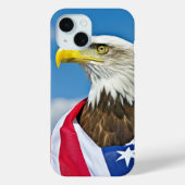 Amerikaanse vlag met Bald Eagle Case-Mate iPhone Case (Achterkant)