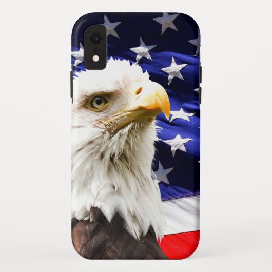 Amerikaanse vlag met Bald Eagle Case-Mate iPhone Case (Achterkant)