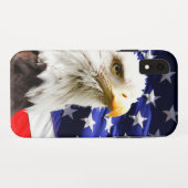 Amerikaanse vlag met Bald Eagle Case-Mate iPhone Case (Achterkant (horizontaal))
