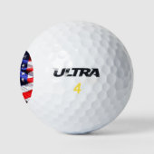 Amerikaanse vlag met Bald Eagle Golfballen (Logo)