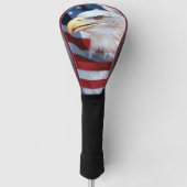 Amerikaanse vlag met Bald Eagle Golfheadcover (Voorkant)