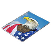 Amerikaanse vlag met Bald Eagle Notitieboek (Linkerzijde)