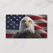 Amerikaanse vlag met Bald Eagle Professional Visitekaartje (Voorkant)